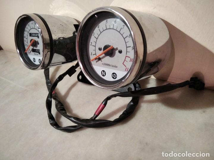 Autos und Motorr&auml;der: ANTIGUO CUADRO DE MANDO CROMADO DE VEHICULO (VER DESCRIPCI&Oacute;N)+FOTOS)