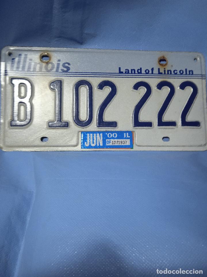 Automobili e Motociclette: ANTIGUA MATRICULA USA DEL ESTADO DE ** ILLINOIS** REF. 187 GARA