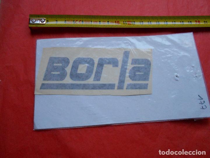 Autos und Motorr&auml;der: PEGATINA PARA MOTO O COCHE BORLA