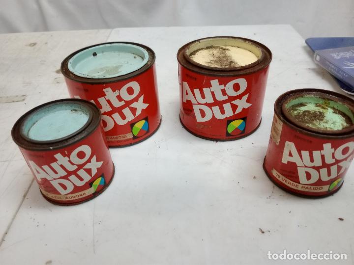 Autos und Motorr&auml;der: 4 BOTES DE PINTURA AUTO-DUX, DE BRUGUER. A&Ntilde;OS 60