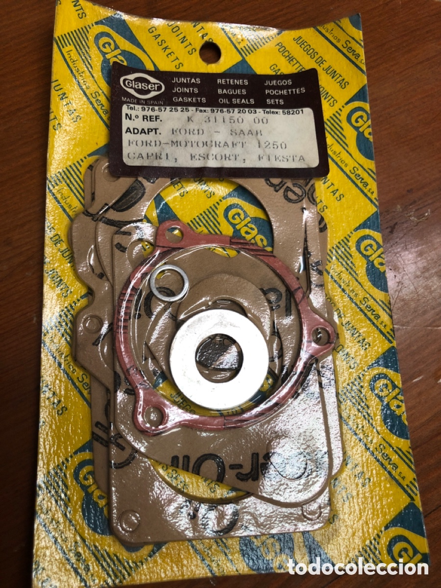 Automobili e Motociclette: JUEGO JUNTAS CARBURADOR-GLASER K31150 ( FORD CAPRI-ESCORT-FIESTA )