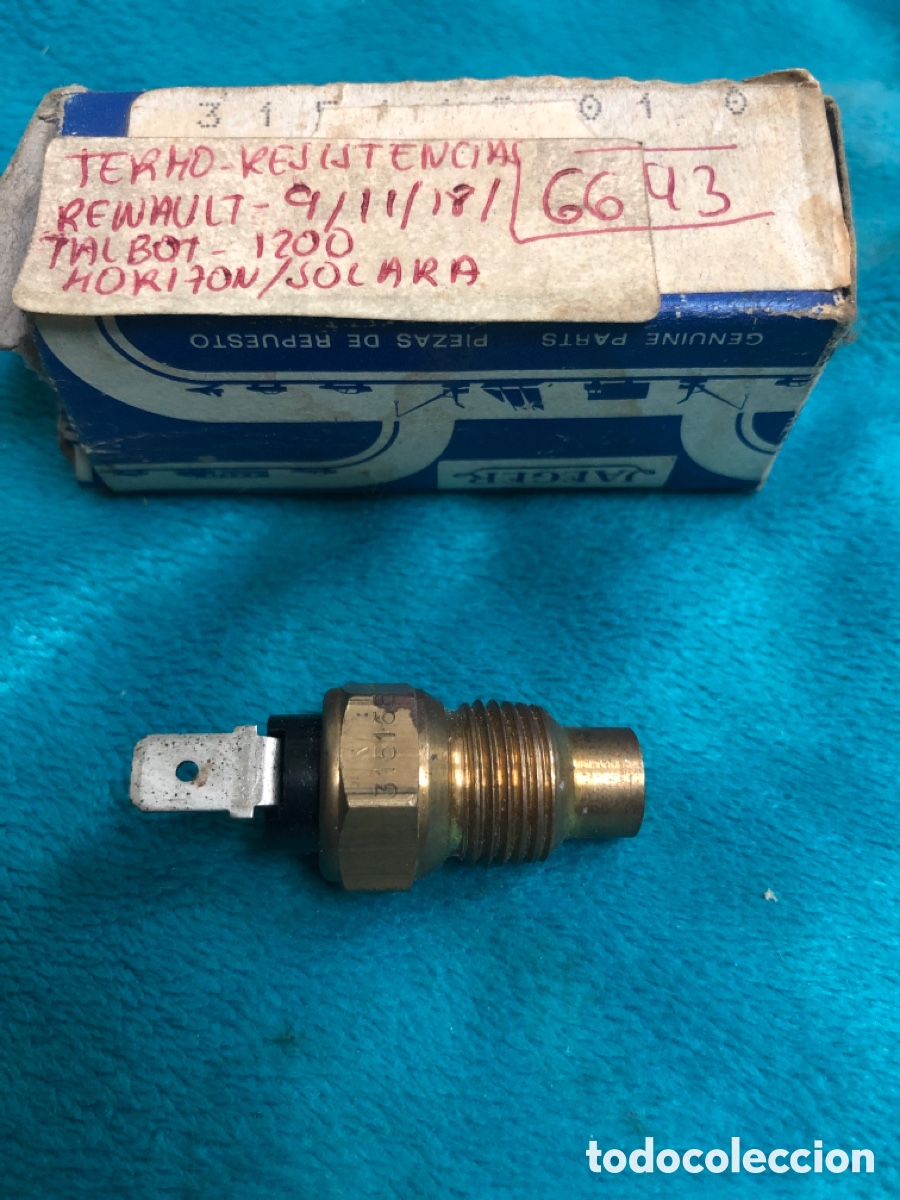 Automobili e Motociclette: TERMORRESISTENCIA- JAEGER 6643 ( RENAULT 9- 11- 18 - TALBOT 1200- HORIZON- SOLARA )