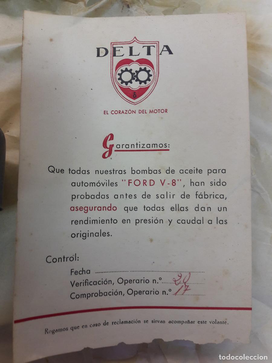 Coches y motocicletas: BOMBA ACEITE marca DELTA - Foto 7