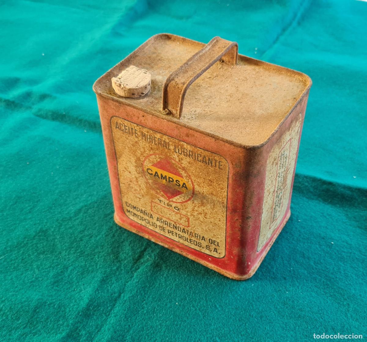 Autos und Motorr&auml;der: LATA DE ACEITE MINERAL LUBRICANTE CAMPSA (VACIA)