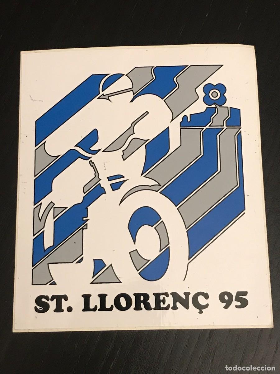 Autos und Motorr&auml;der: TRIAL SANT LLOREN&Ccedil; 1995 MOTO - PEGATINA ADHESIVO ORIGINAL 10x11,5cm