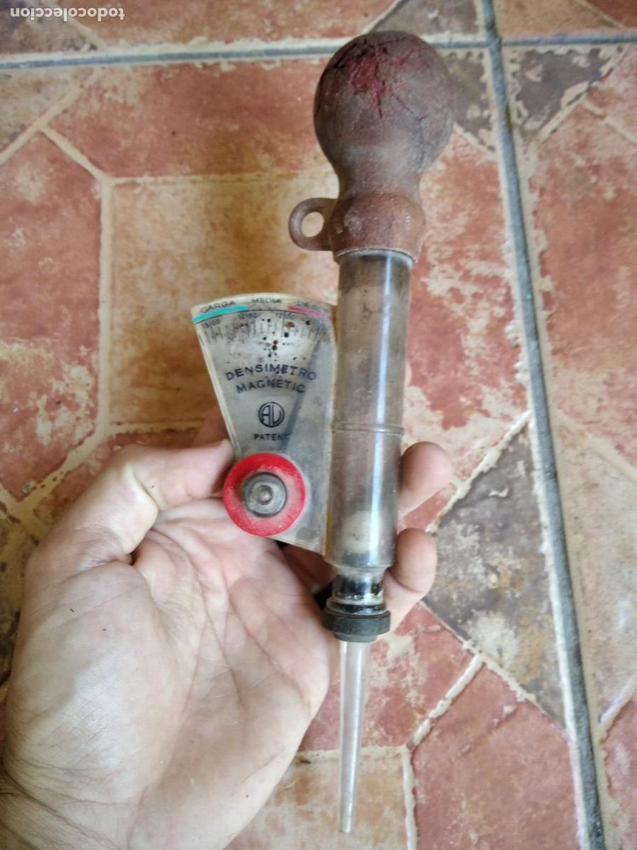 Automobili e Motociclette: Antiguo densi&oacute;metro Bater&iacute;a medidor mec&aacute;nico electricidad veh&iacute;culo coche Vintage cl&aacute;sico