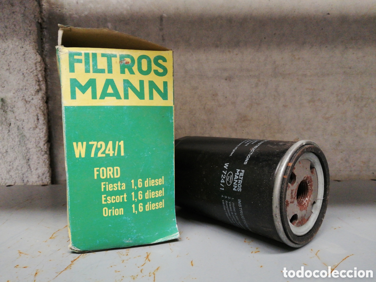 Automobili e Motociclette: Filtro de aceite MANN W 724/1 para FORD 1.6D (FIESTA / ESCORT y ORION)