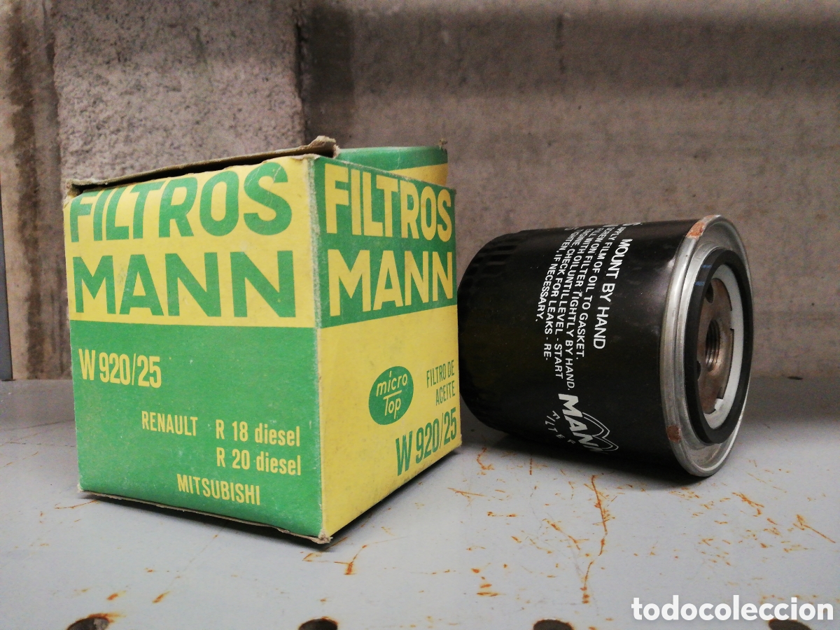 Automobili e Motociclette: Filtro de aceite MANN W 920/25 para Renault 18, 19, 21 y Volvo entre otros