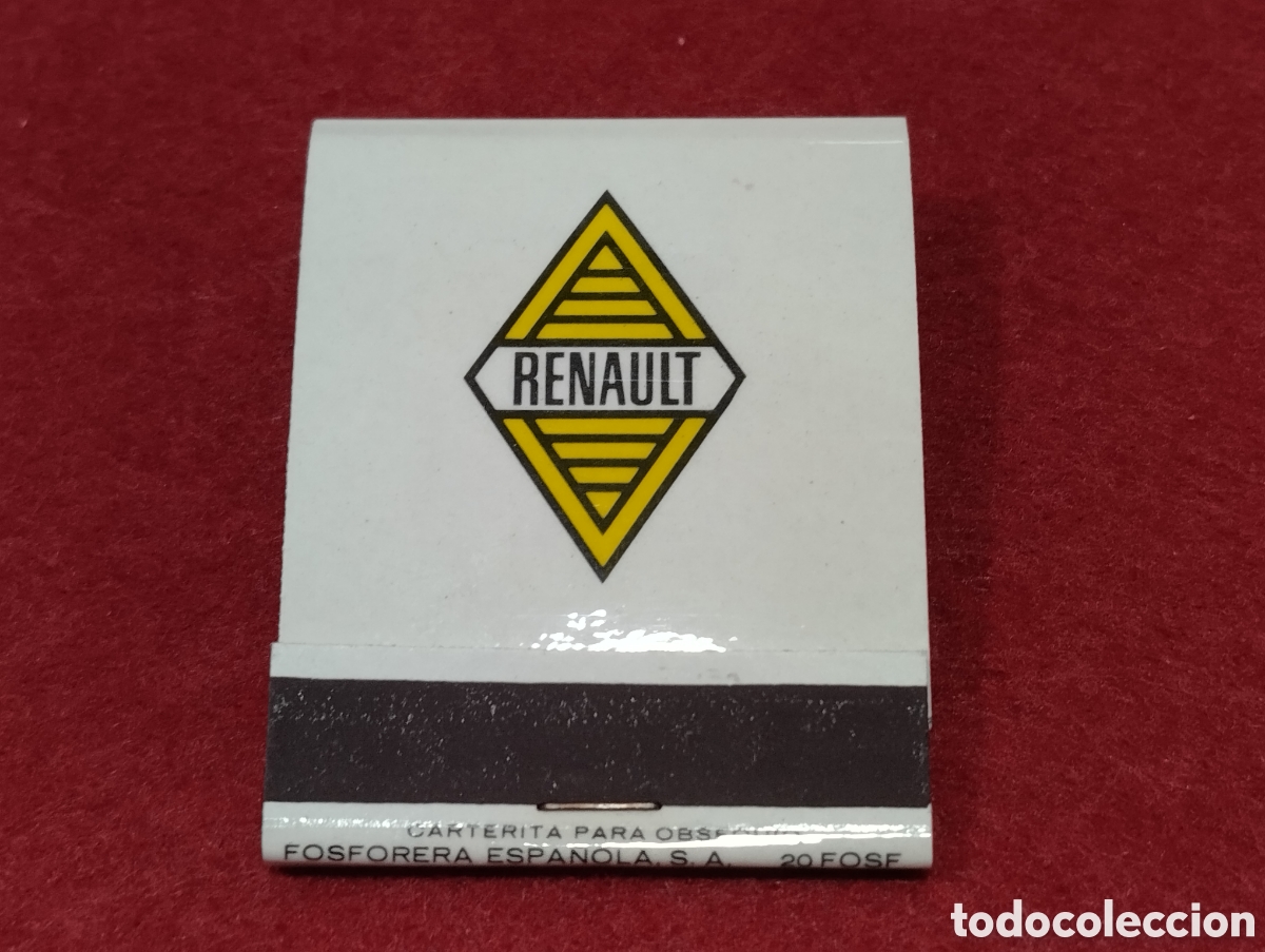 Autos und Motorr&auml;der: CAJA DE CERILLAS PUBLICITARIA FASA RENAULT CRECE CON ESPA&Ntilde;A