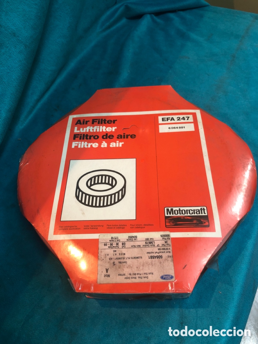 Autos und Motorr&auml;der: FILTRO AIRE-EFA 247 ( FORD ORION 1,6 CVH del 83 al 86 - FIESTA XR2 del 85 al 89 )