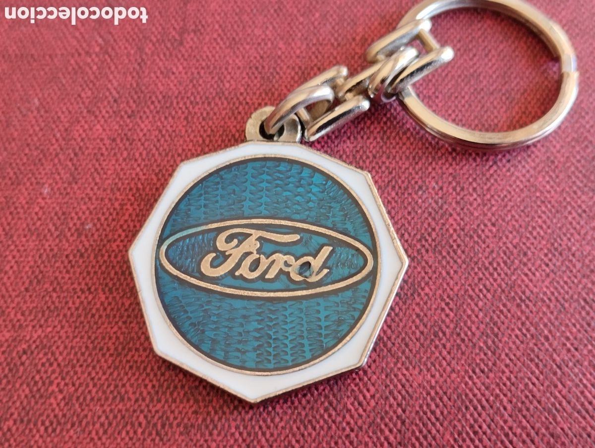 Automobili e Motociclette: TODO UN CLASICO LLAVERO ESMALTADO FORD TALLERES Y GRUAS AVILA VALLADOLID