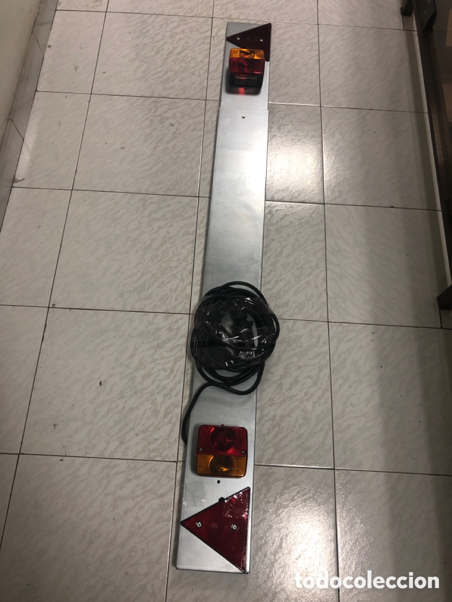 Automobili e Motociclette: CONJUNTO PARA REMOLQUE CON PILOTOS -REFLEX-INSTALACI&Oacute;N 1,50 largo extensible14 cm ancho 7 mtrs cable