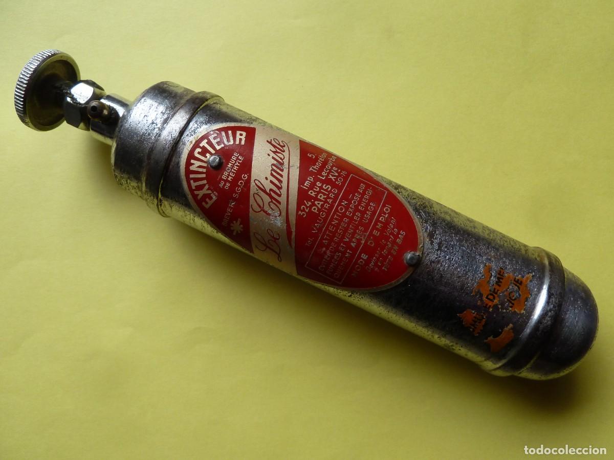 Automobili e Motociclette: ANTIGUO PEQUE&Ntilde;O EXTINTOR-LE CHIMISTE-PETIC EXTINCTEUR,ANCIEN--EXTINTOR PRECINTADO-CON CARGA