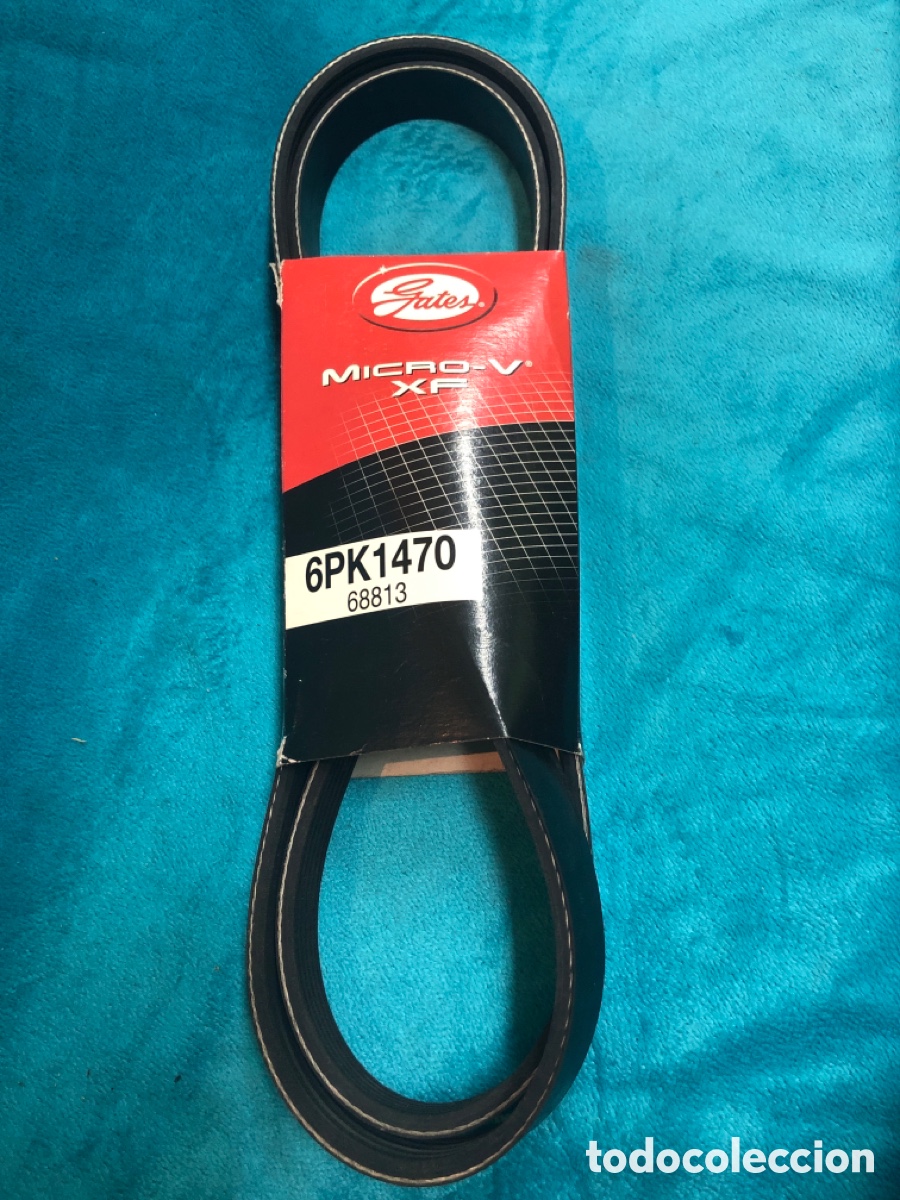 Coches y Motocicletas: CORREA ALTERNADOR- GATES 6PK1470-68813 ( PEUGEOT 306-2.0HDI- 307- 1,4 HDI- 806 -2,0HDI- 206- 2,0 HDI
