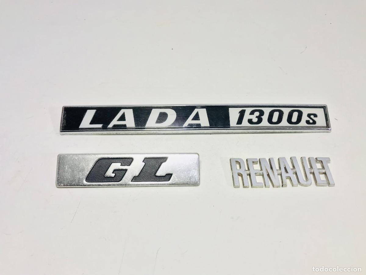 Autos und Motorr&auml;der: EMBLEMAS COCHE CLASICO LADA NIVA 1300 INSIGNIA LOGO RENAULT ANAGRAMA GL PLACA VEHICULO