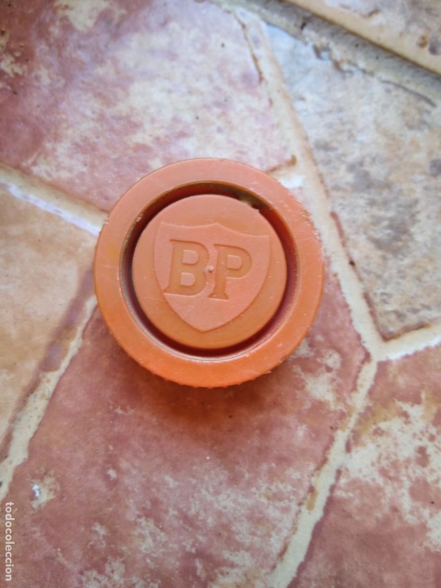 Autos und Motorr&auml;der: Antiguo tap&oacute;n de Rosca pl&aacute;stico BP Garrafa botella aceite Motor