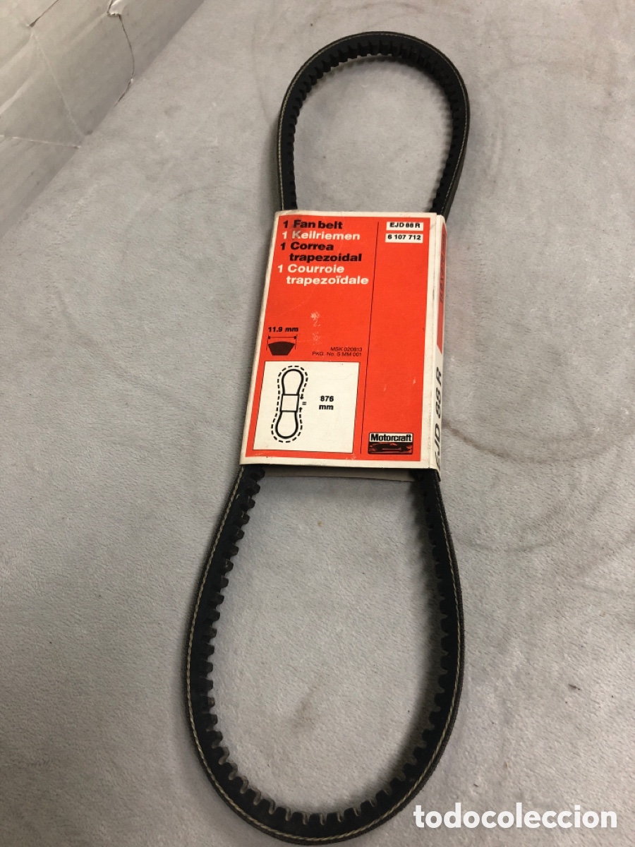 Autos und Motorr&auml;der: CORREA ALTERNADOR- MOTORCRAFT 6107712 ( FORD SIERRA 1,3- 1,6- 1,8- 2,0 DHC 2V del 82 al 84 )