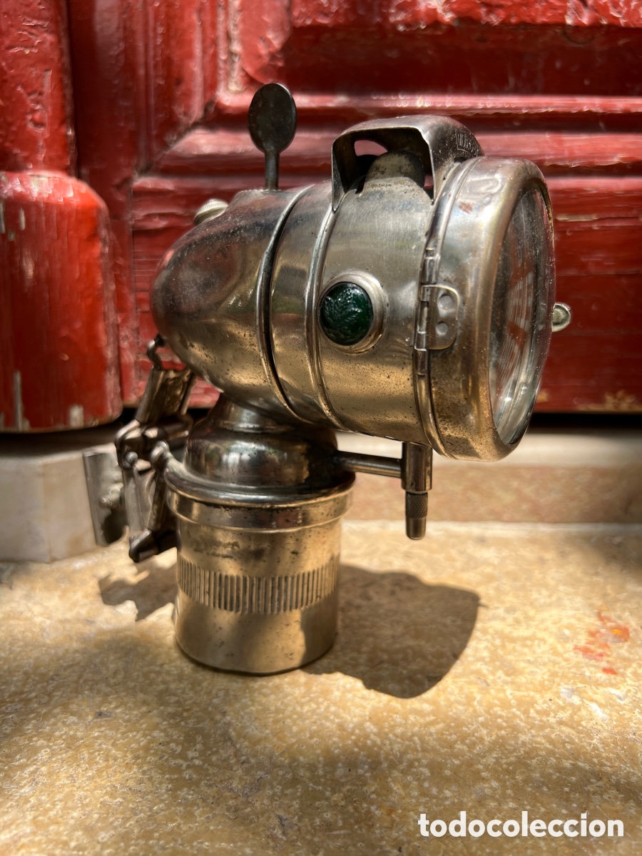 Autos und Motorr&auml;der: FARO DE ACETILENO PARA MOTOCICLETA MARCA RIEMANN MODELO 63