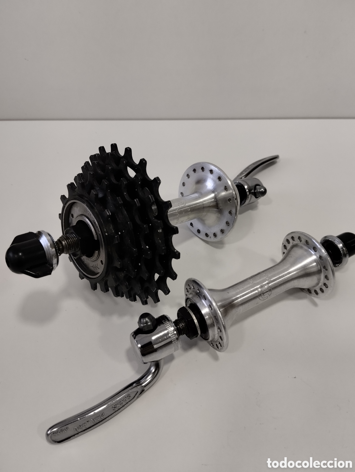 Autos und Motorr&auml;der: JUEGO DE EJES RUEDAS BICI DE CARRERAS SACHS MALLARD MADE IN FRANCIA L 23 88 CASSETTE PI&Ntilde;ONES HERO
