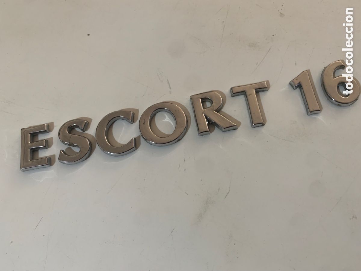 Autos und Motorr&auml;der: antiguo anagrama insignia chapa emblema escudo embellecedor coche ford escort 16 v