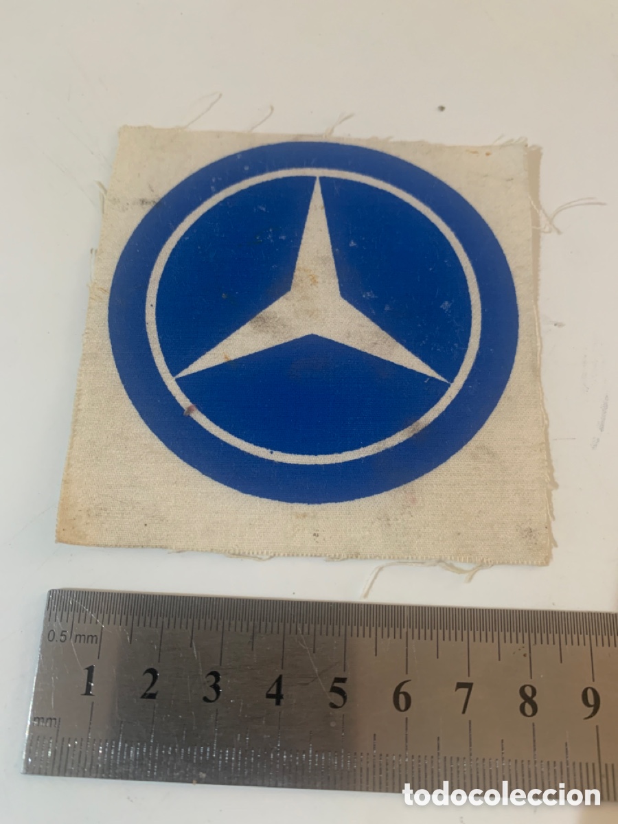 Automobili e Motociclette: Antiguo parche de tela de 1960 mercedes benz