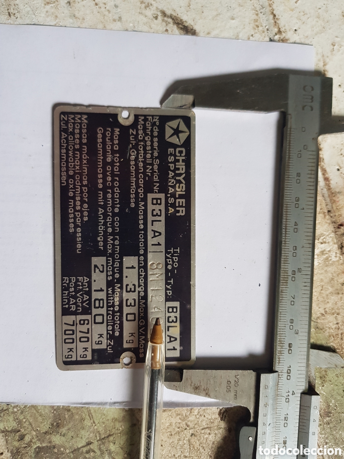 Coches y Motocicletas: Placa chrysler Espa&ntilde;a S.A