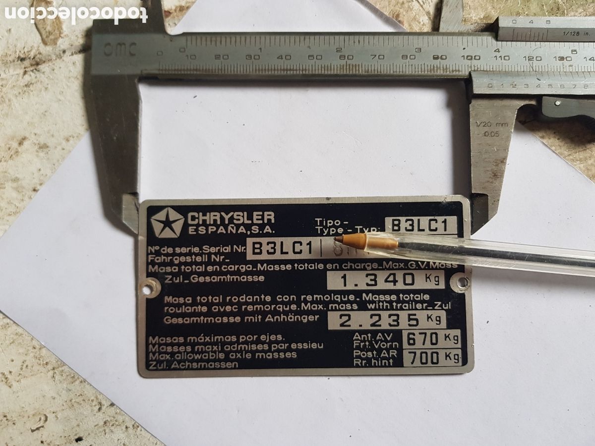 Coches y Motocicletas: Placa chrysler Espa&ntilde;a S.A