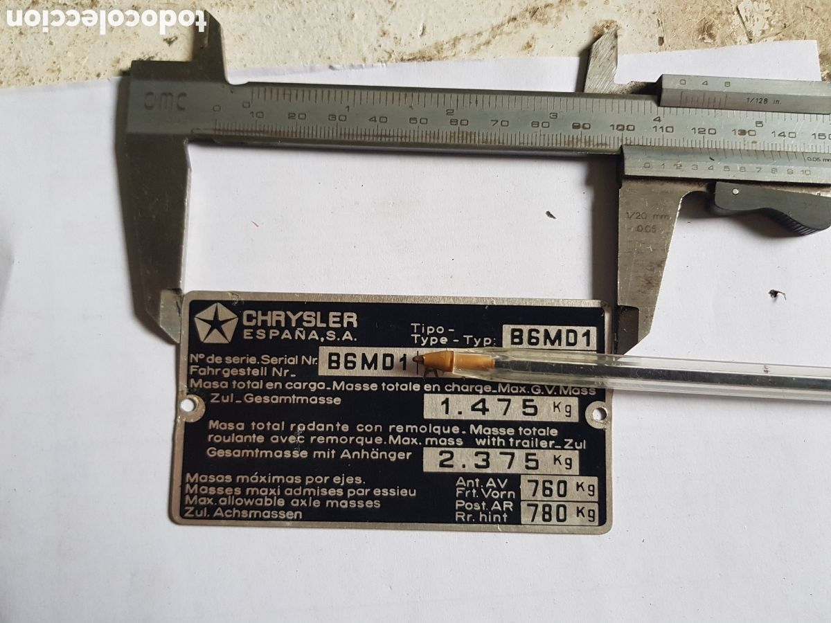 Coches y Motocicletas: Placa chrysler Espa&ntilde;a S.A