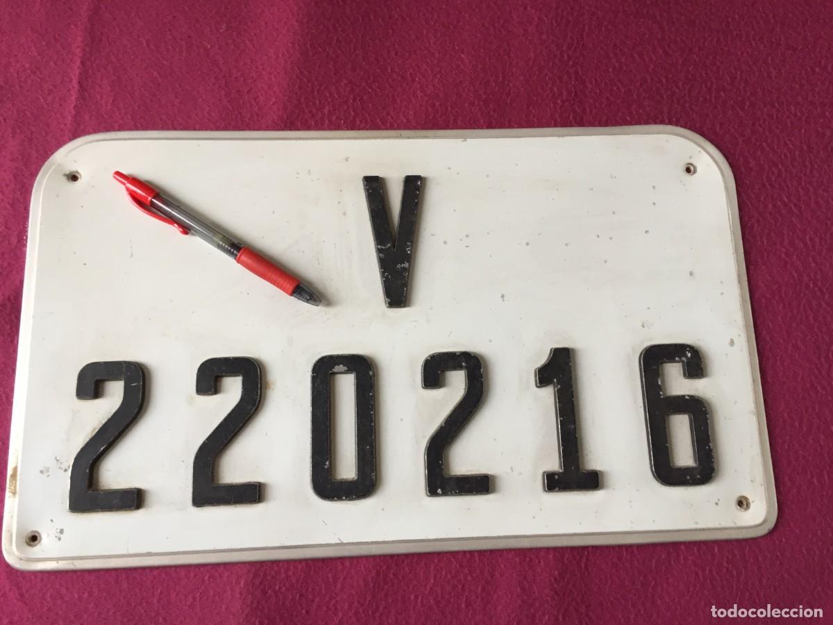 Autos und Motorr&auml;der: ANTIGUA MATRICULA ORIGINAL DE COCHE O VEHICULO DE VALENCIA A&Ntilde;OS 40-50