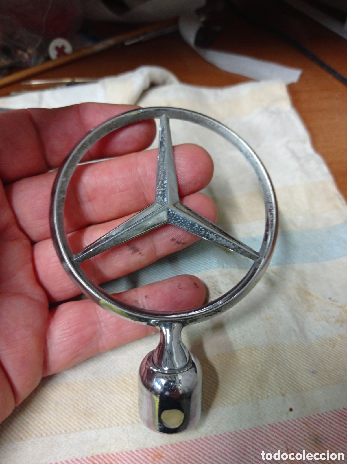 Autos und Motorr&auml;der: Emblema MERCEDES perteneciente a colecci&oacute;n privada nopuedefaltarte
