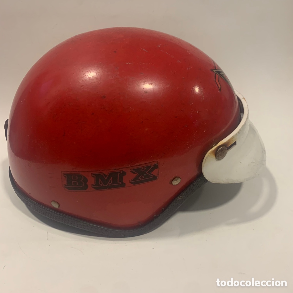 Coches y Motocicletas: ANTIGUO CASCO DE BMX A&Ntilde;OS 70-80 MANUFACTURAS TOMAS MT