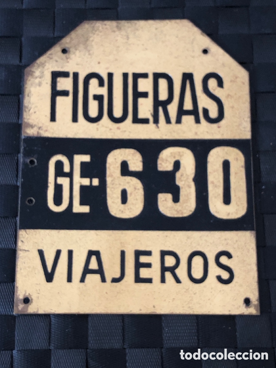 Autos und Motorr&auml;der: PLACA MATR&Iacute;CULA DE FIGUERAS FIGUERES VIAJEROS