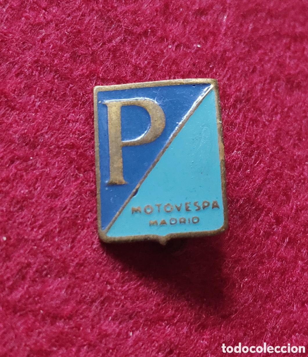 Coches y Motocicletas: &Iacute;NSIGNIA MOTO VESPA PIAGGIO MADRID PIN ESMALTADO ORIGINAL COLECCION ORIGINAL A&Ntilde;OS 60