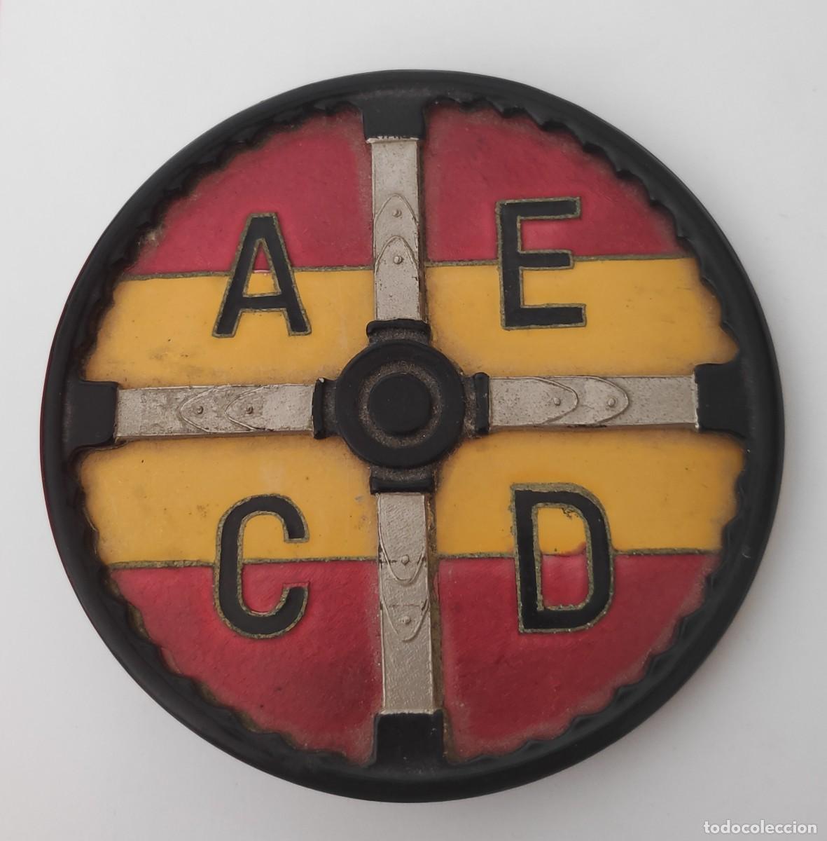 Coches y Motocicletas: INSIGNIA PLACA CHAPA EMBLEMA LOGO COCHE CLASICO BADGE Asociaci&oacute;n Espa&ntilde;ola de Cl&aacute;sicos Deportivos