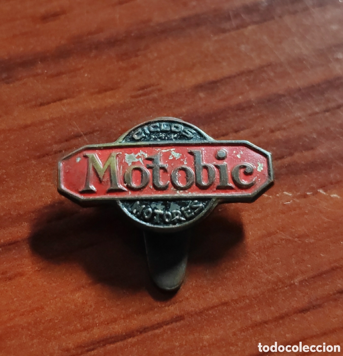 Automobili e Motociclette: Antigua insignia pin de ojal o solapa motobic ciclos motores eibar