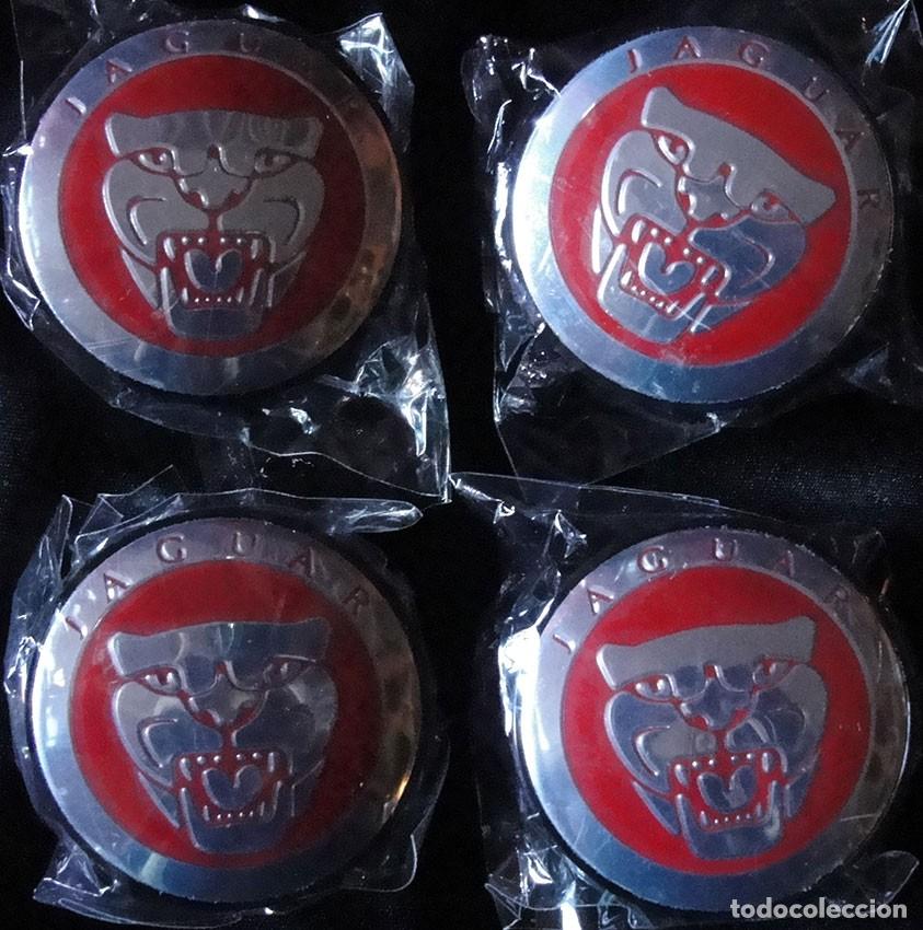 Coches y Motocicletas: 4 TAPAS LLANTAS JAGUAR 57 MM - NUEVAS -