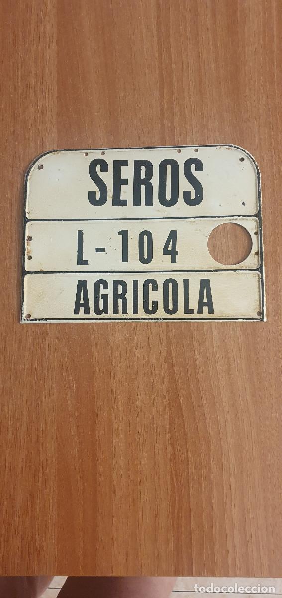 Autos und Motorr&auml;der: ANTIGUA MATRICULA AGRICOLA SEROS. N&ordm; L - 104.
