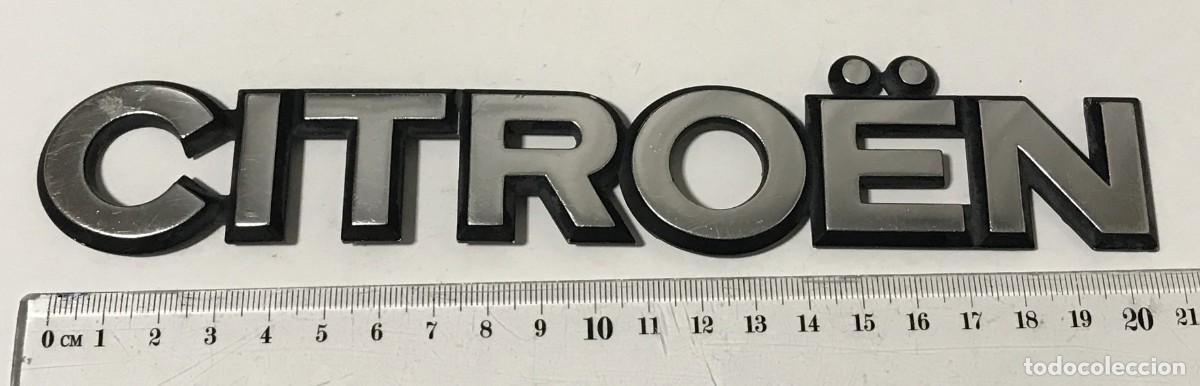 Coches y Motocicletas: ANAGRAMA AC1001 CITROEN, 21 CMS - METAL ANAGRAMAS