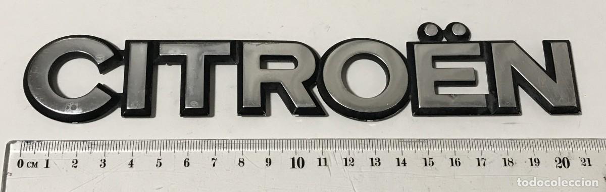 Coches y Motocicletas: ANAGRAMA AC1002 CITROEN, 21 CMS - METAL ANAGRAMAS