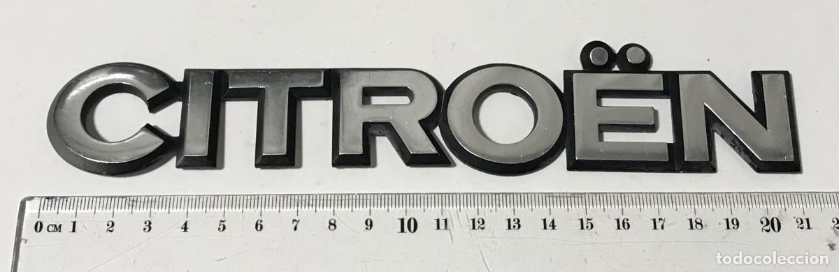 Coches y Motocicletas: ANAGRAMA AC1003 CITROEN, 21 CMS - METAL ANAGRAMAS