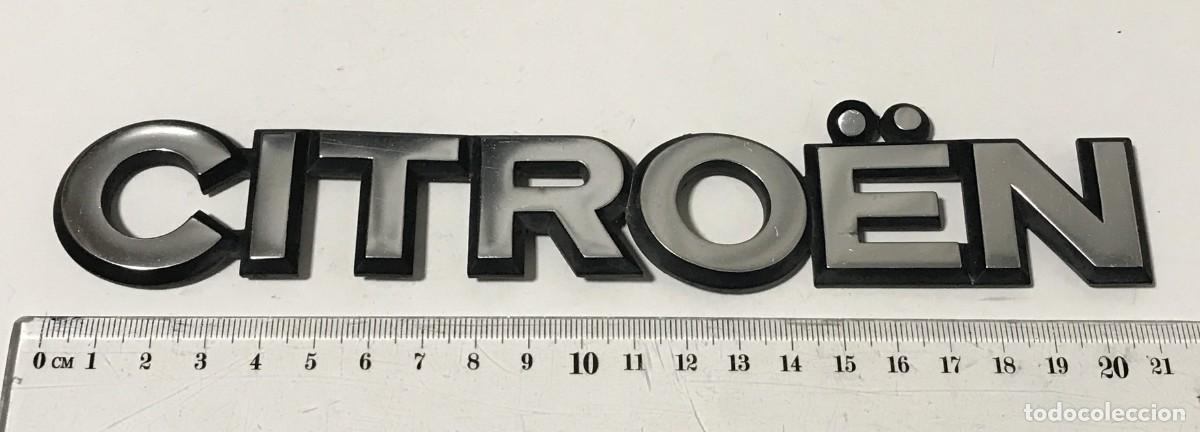 Coches y Motocicletas: ANAGRAMA AC1004 CITROEN, 21 CMS - METAL ANAGRAMAS