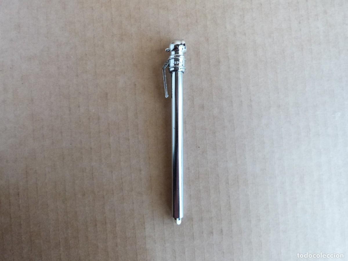 Autos und Motorr&auml;der: Antiguo manometro de bolsillo en Kg/cm2 y PSi para presion ruedas coche o moto Made in Japan