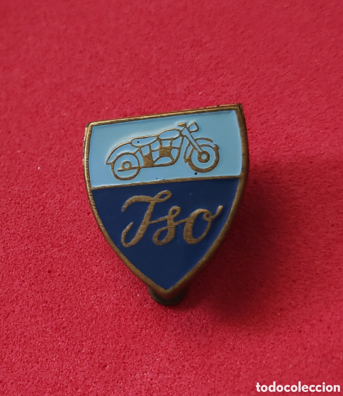 Autos und Motorr&auml;der: ANTIGUA INSIGNIA PIN EMBLEMA DE OJAL O SOLAPA MOTOS ISO MOTOCICLETAS