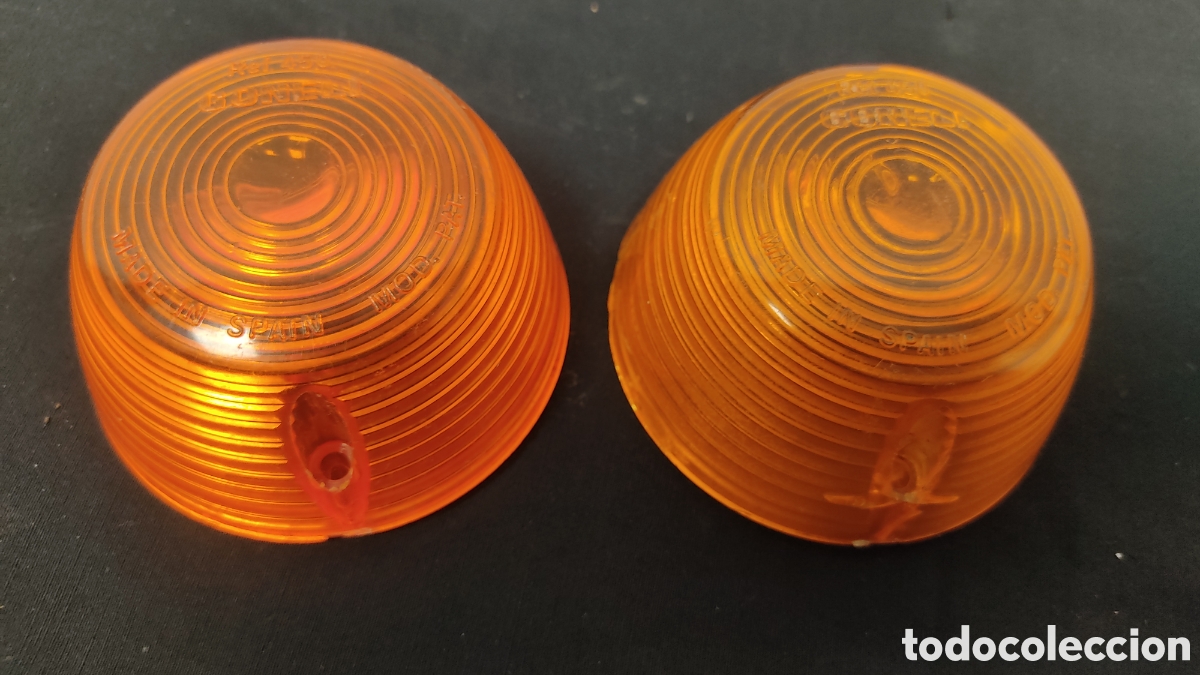 Automobili e Motociclette: Pareja pl&aacute;sticos pilotos intermitentes goneli ref 450. 1 con picotazos. Ver fotos. Motos cl&aacute;sicas.