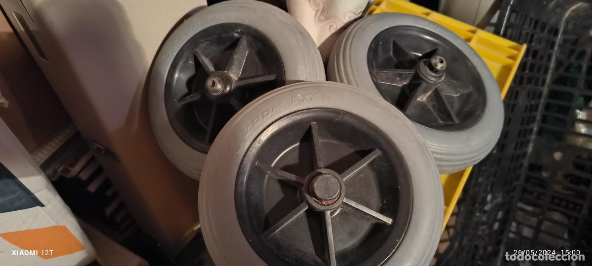 Autos und Motorr&auml;der: 3 Ruedas Macizas antipinchazos 200 x 50 mm (8x2&rdquo;)