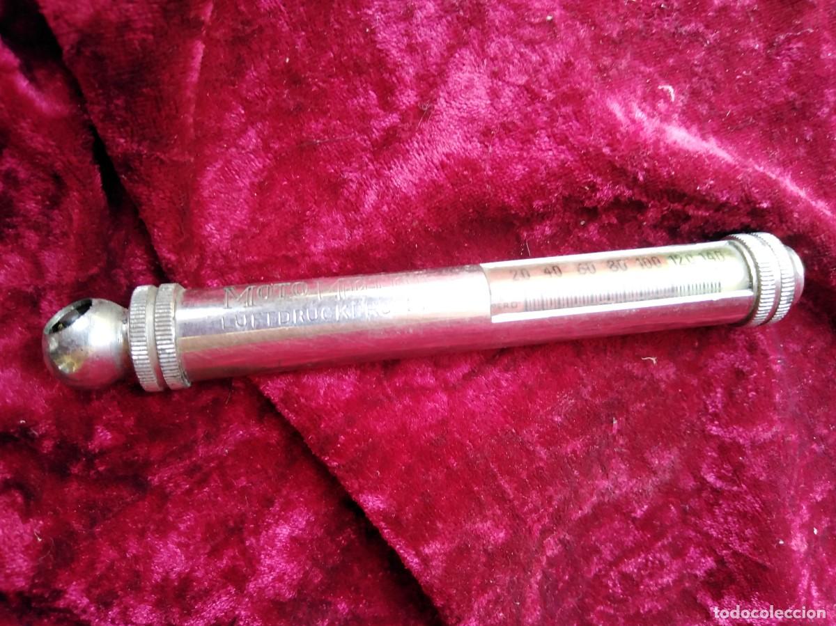 Autos und Motorr&auml;der: MOTO METER: antiguo manometro/medidor presi&oacute;n de aire -ignoro si puede adaptarse a presi&oacute;n d aceite-