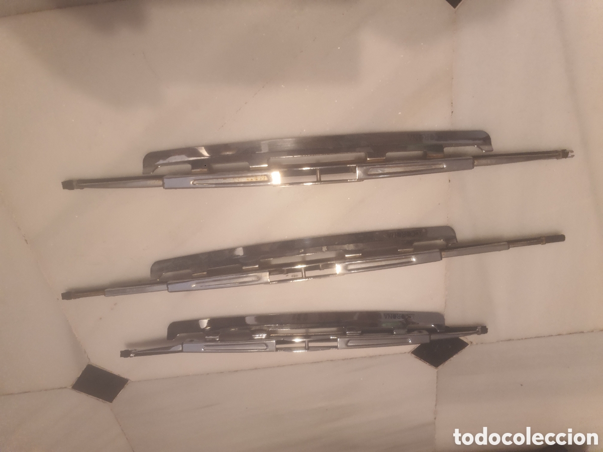 Autos und Motorr&auml;der: pack limpiaparabrisas para coche antiguo cromado