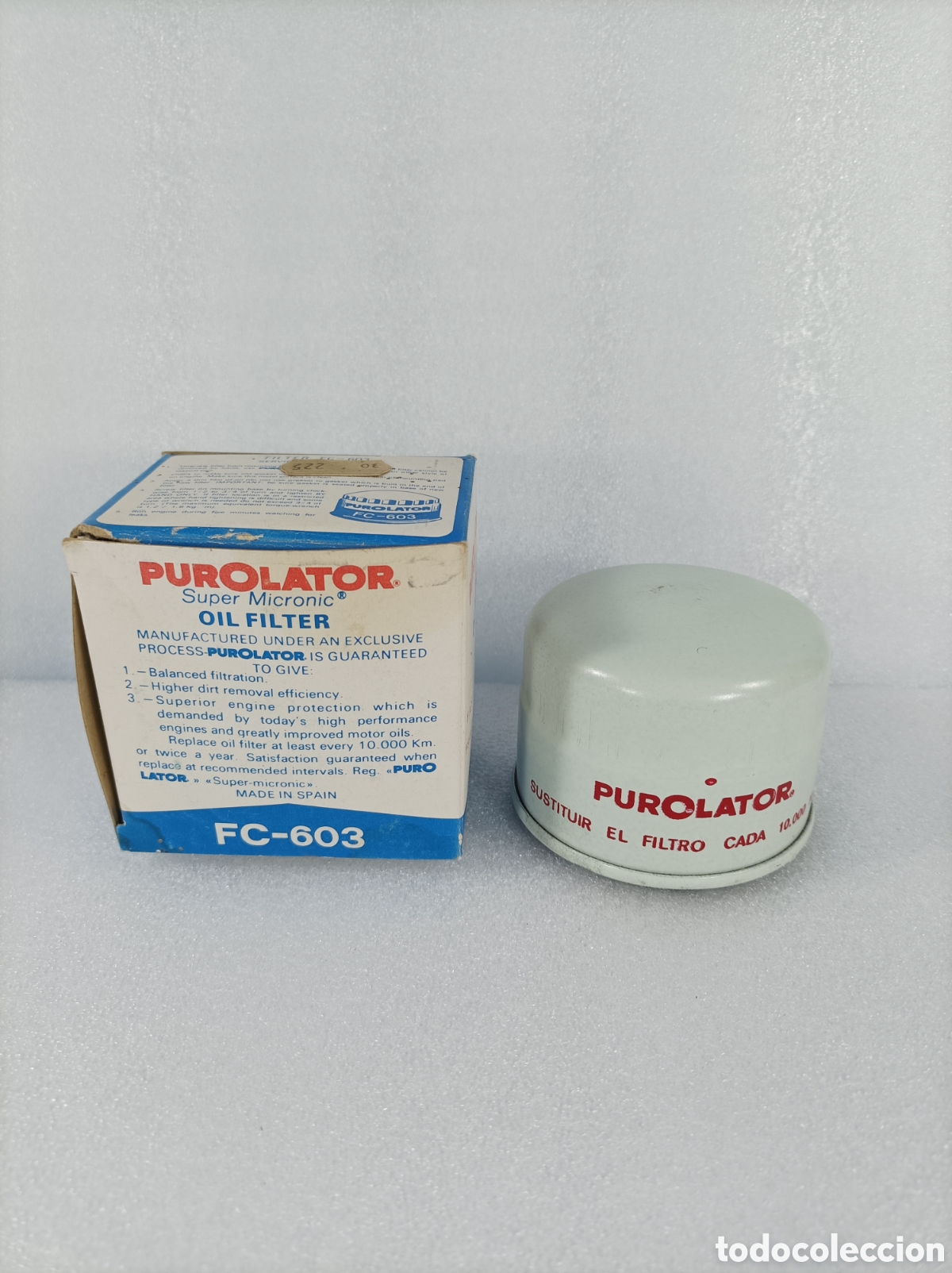 Autos und Motorr&auml;der: Filtro de aceite Purolator FC-603. Renault R4, R5, R6.