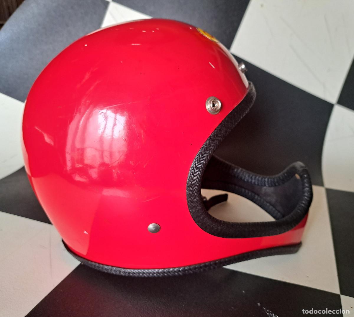 Voitures et Motocyclettes: CASCO CLICE MOTO CROSS A&Ntilde;OS 70 BELL3 BIKER VINTAGE MOTORCYCLE KINKI
