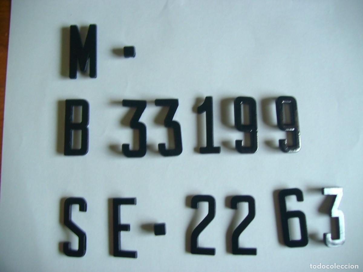 Autos und Motorr&auml;der: NUMERACION MATRICULA